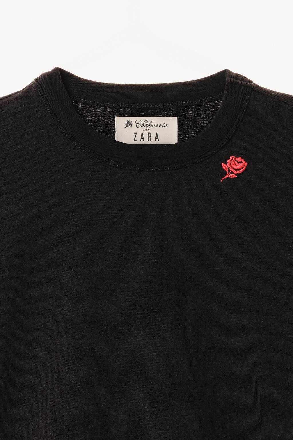 Боди с вышивкой и короткими рукавами willy chavarria x zara