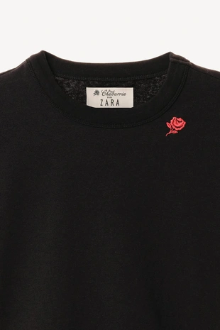 Боди с вышивкой и короткими рукавами willy chavarria x zara- Заказать в России