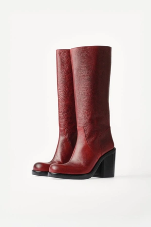 Кожаные сапоги высокие до колена willy chavarria x zara- Заказать в России