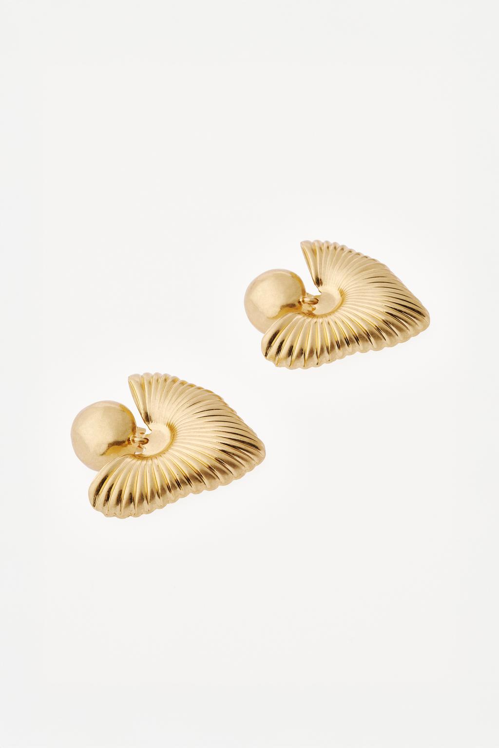 Серьги с макси-сердцем willy chavarria x zara