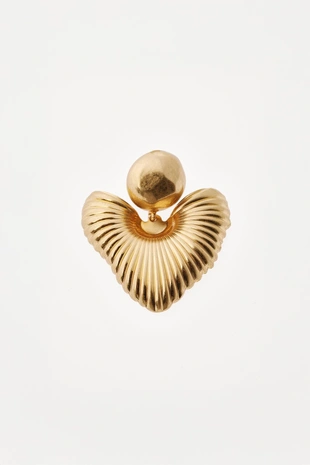 Серьги с макси-сердцем willy chavarria x zara- Заказать в России