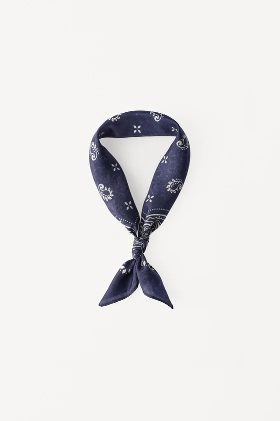 Бандана paisley из 100% шёлка willy chavarria x zara