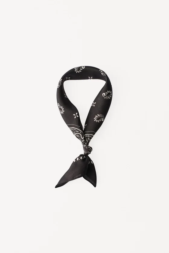 Платок с пейсли из 100% шелка willy chavarria x zara