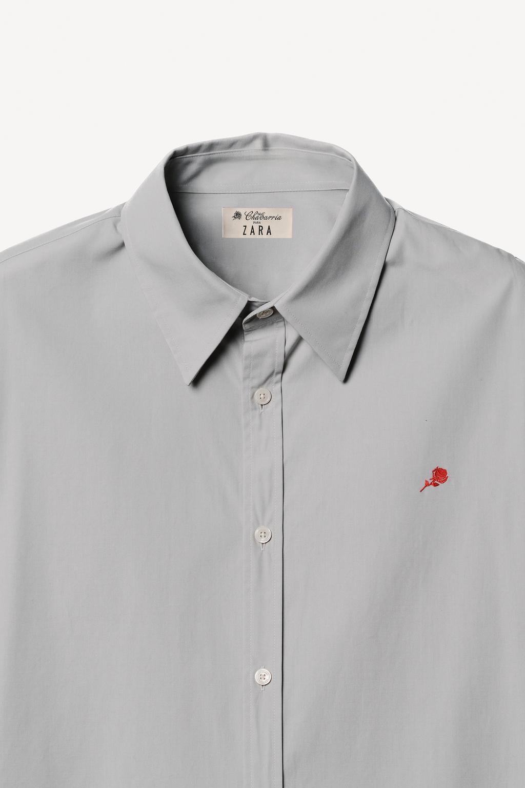 Рубашка свободного кроя из хлопка willy chavarria x zara