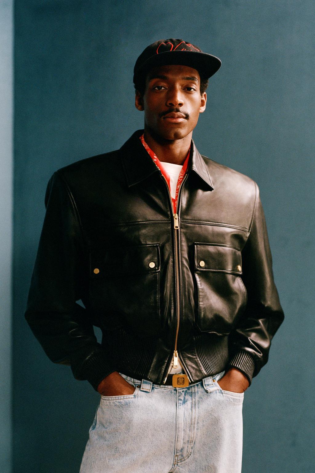 Укороченная куртка из натуральной кожи willy chavarria x zara