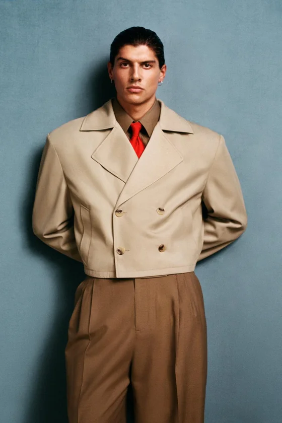 Плиссированные брюки для костюма willy chavarria x zara