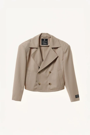 Короткий пальто прямого кроя willy chavarria x zara- Заказать в России