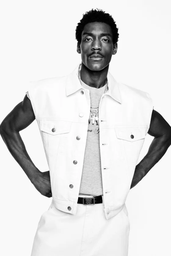 Джинсовый жилет прямого кроя willy chavarria x zara