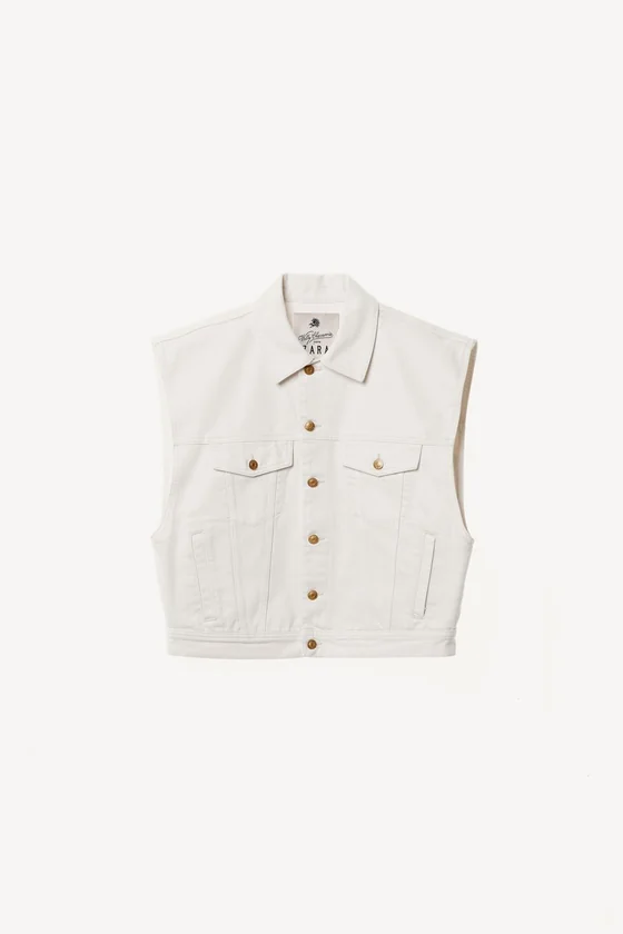 Джинсовый жилет прямого кроя willy chavarria x zara