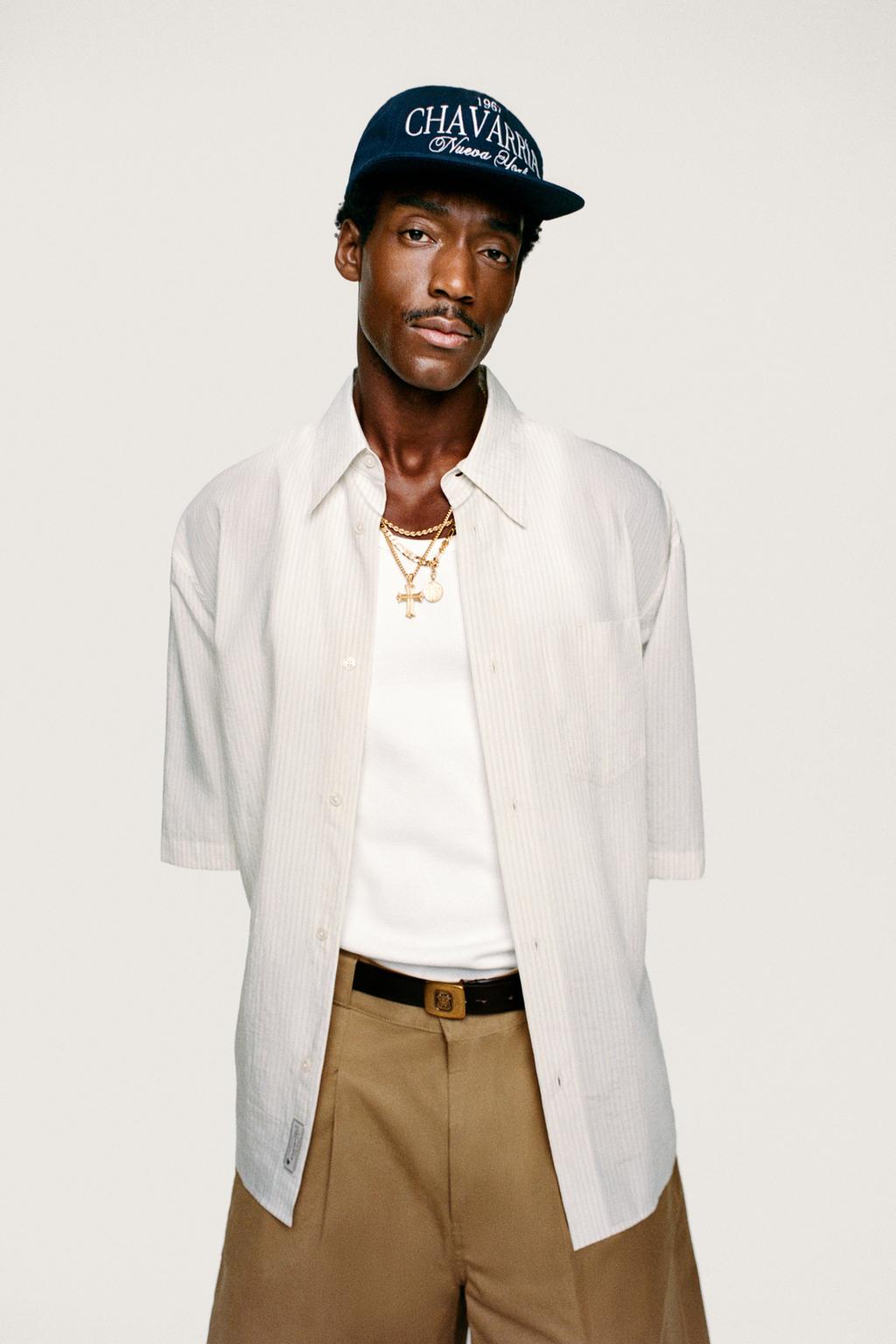 Широкие плиссированные бермуды willy chavarria x zara