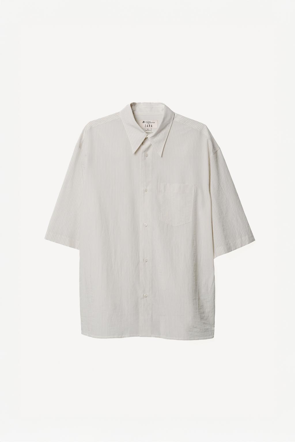 Рубашка в полоску oversize willy chavarria x zara