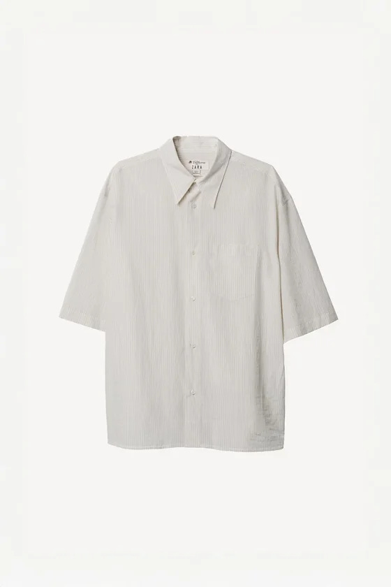 Рубашка в полоску oversize willy chavarria x zara