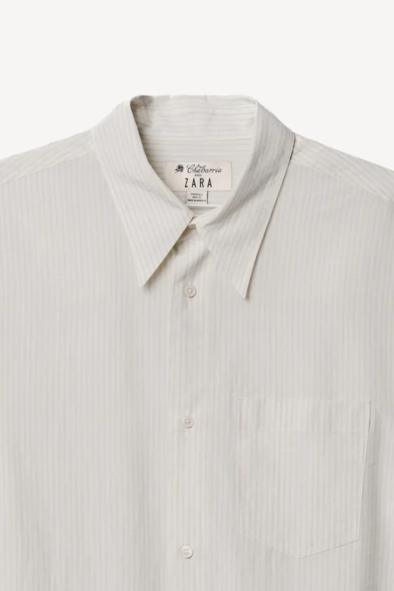 Рубашка в полоску oversize willy chavarria x zara