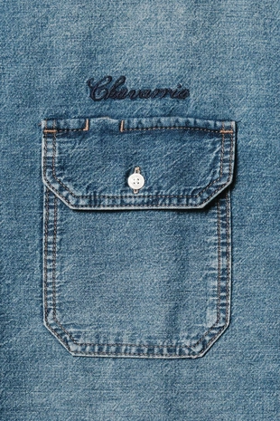 Джинсовая рубашка свободного кроя с вышивкой willy chavarria x zara- Заказать в России