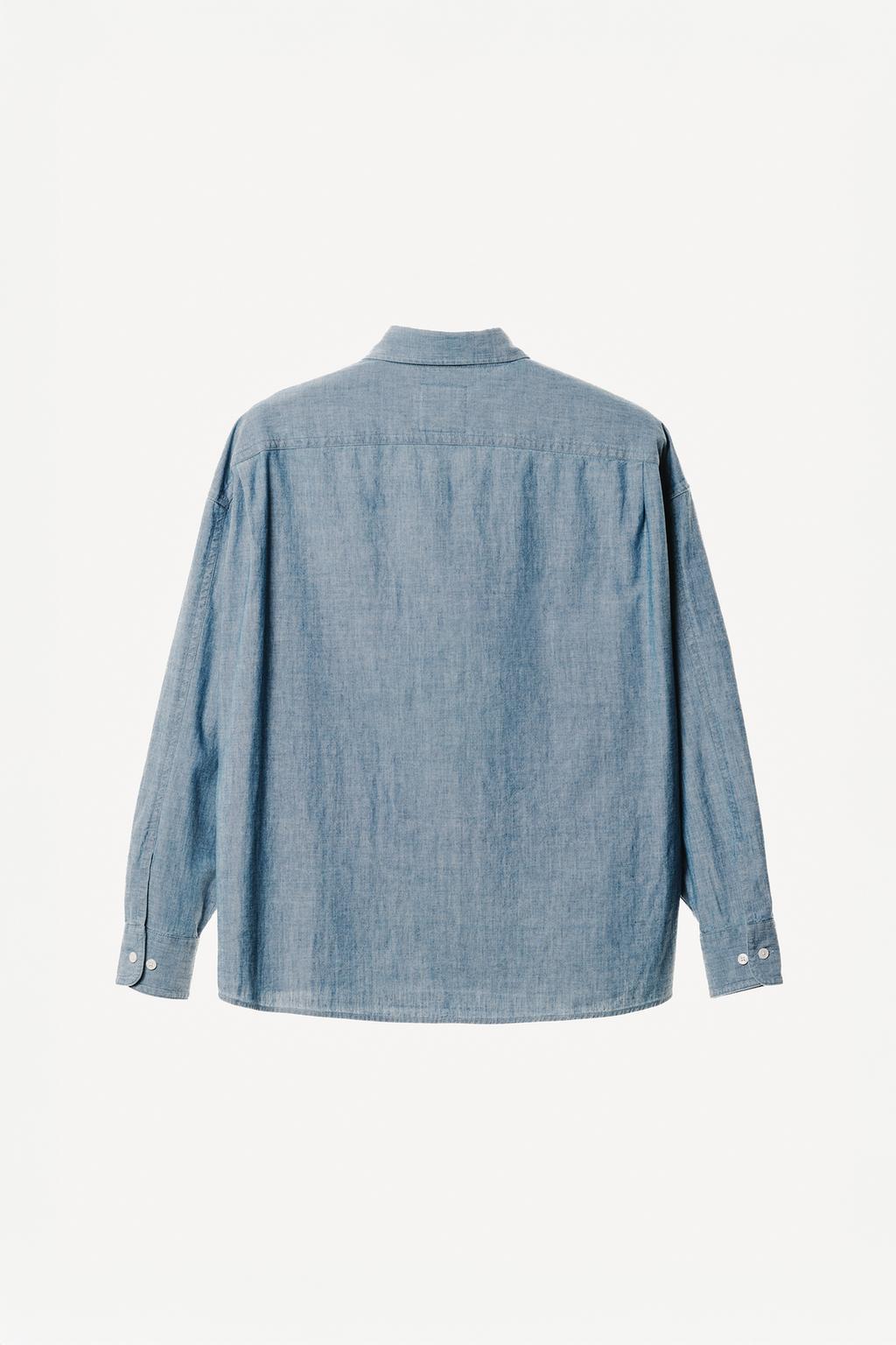 Рубашка из хлопкового шамбре willy chavarria x zara