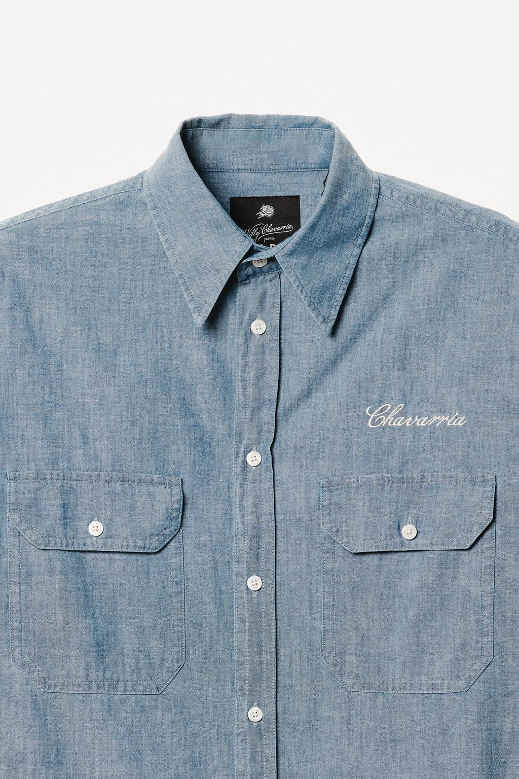 Рубашка из хлопкового шамбре willy chavarria x zara