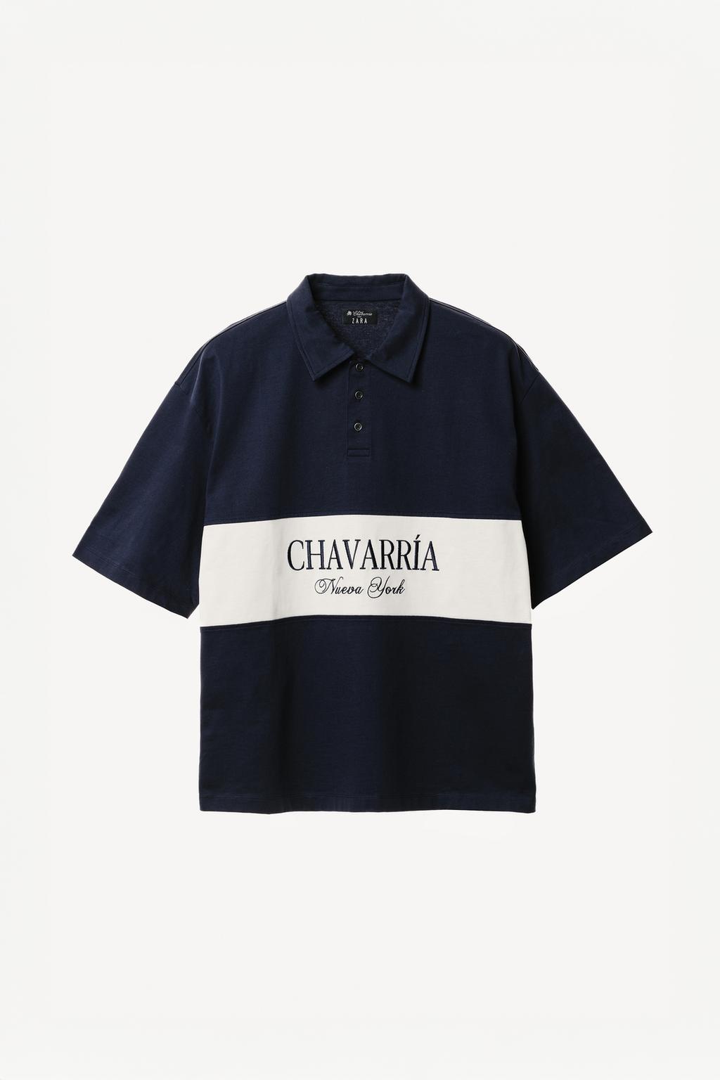 Поло с вышивкой в цветовой блок willy chavarria x zara