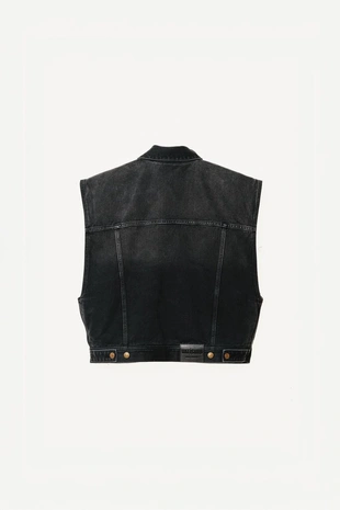 Джинсовый жилет свободного кроя willy chavarria x zara