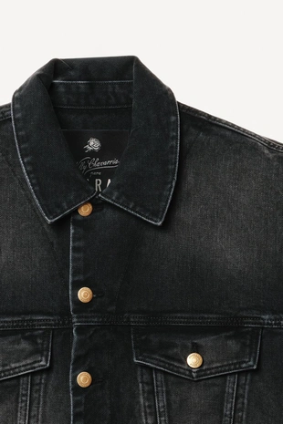 Джинсовый жилет свободного кроя willy chavarria x zara