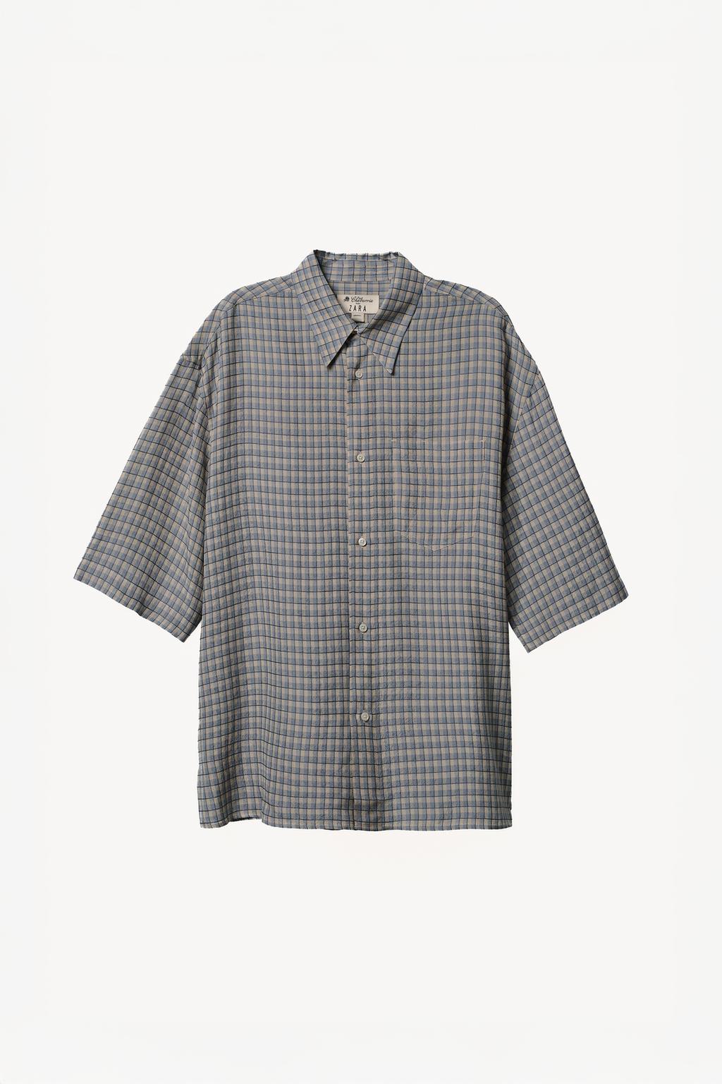 Рубашка в клетку свободного кроя willy chavarria x zara