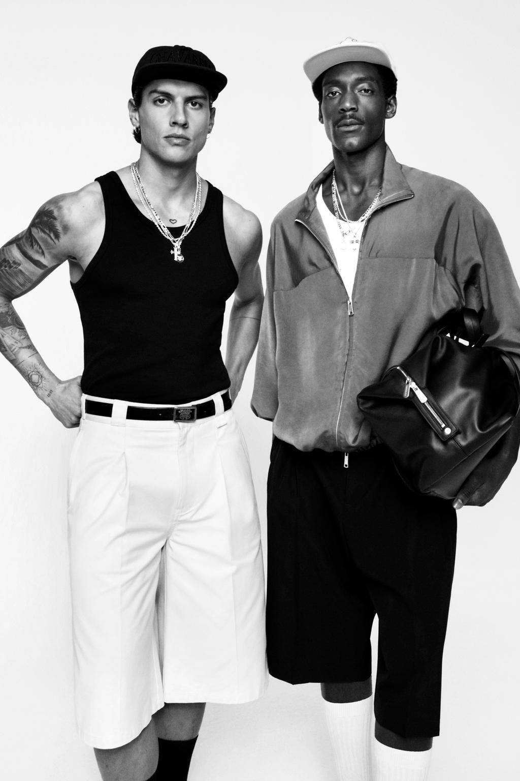 Шорты-бермуды из 100% шерсти с защипами willy chavarria x zara