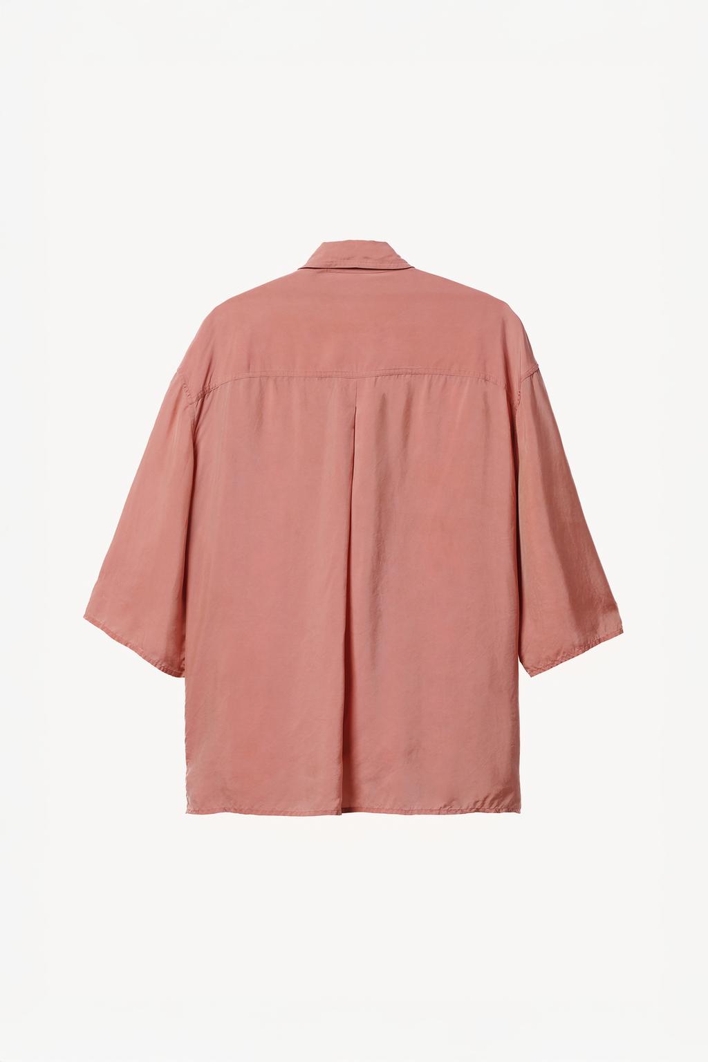 Рубашка из купро с вышивкой willy chavarria x zara