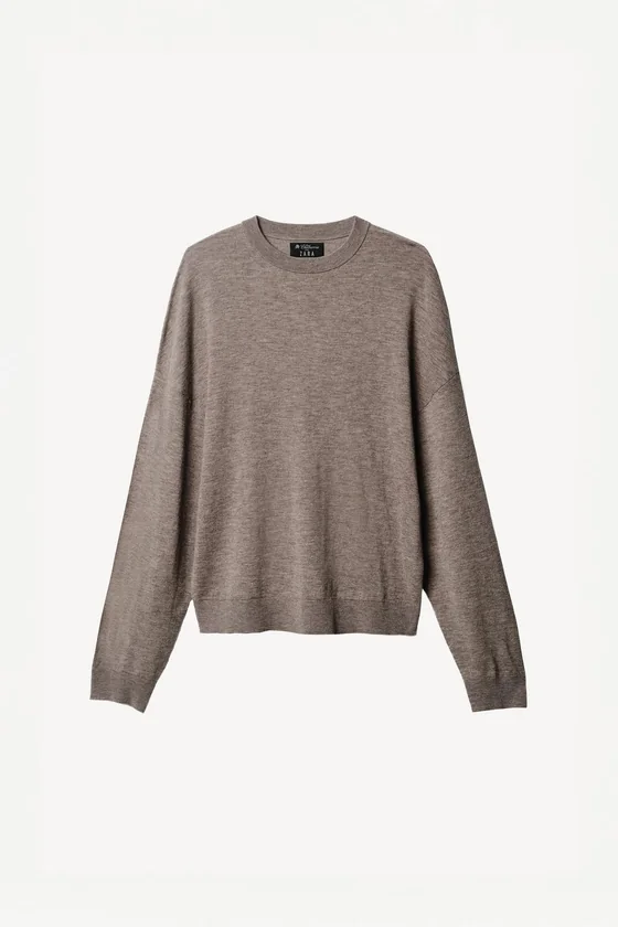Короткий свитер из легкой шерстяной смеси willy chavarria x zara