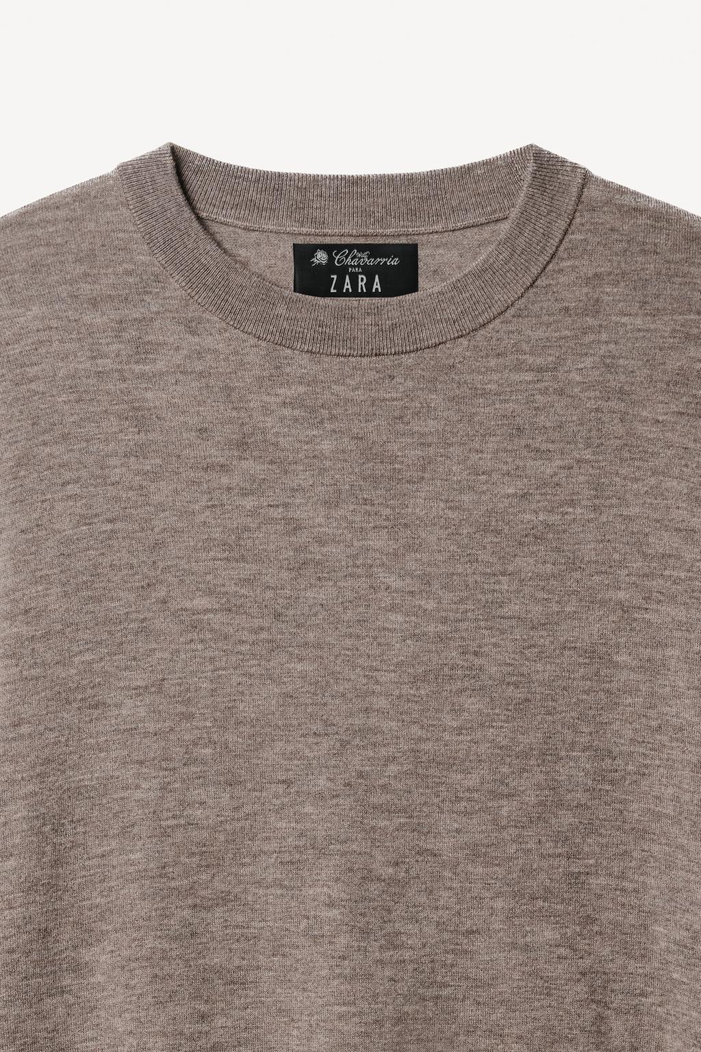 Короткий свитер из легкой шерстяной смеси willy chavarria x zara