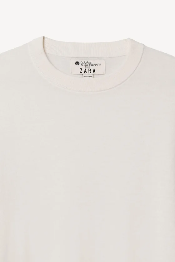 Короткий вязаный свитер из легкой шерстяной смеси willy chavarria x zara