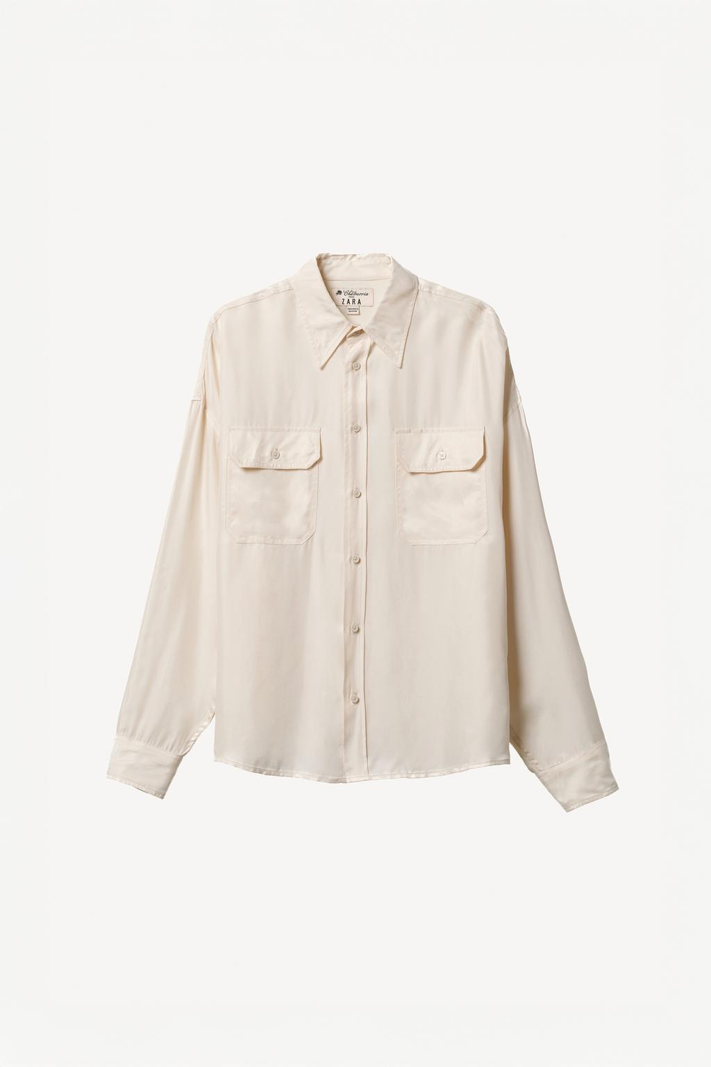 Рубашка fluid cupro - viscose willy chavarria x zara