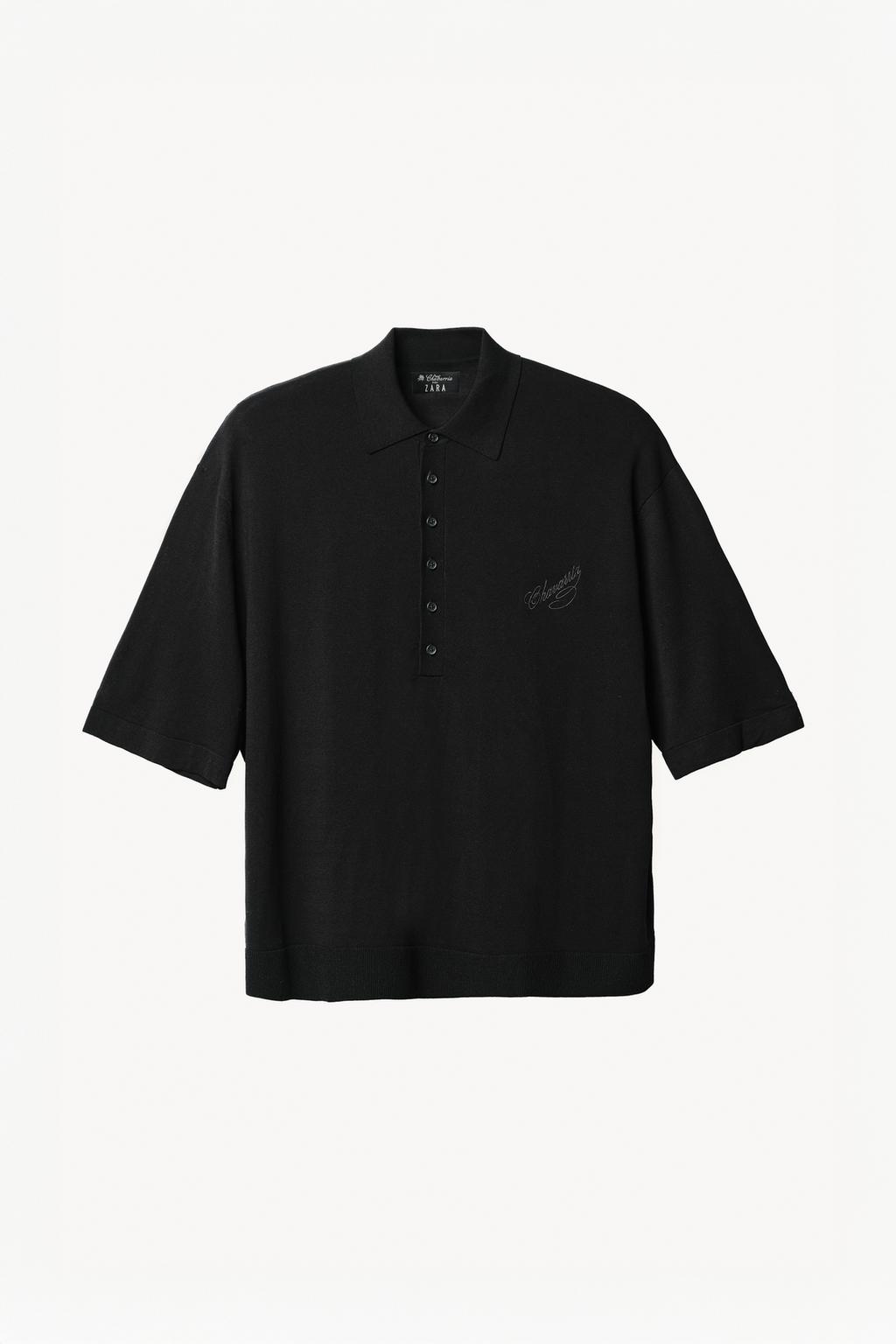 Поло из трикотажа с примесью ленселцеллюлозы willy chavarria x zara