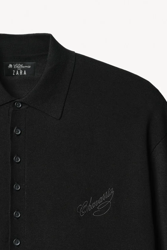 Поло из трикотажа с примесью ленселцеллюлозы willy chavarria x zara