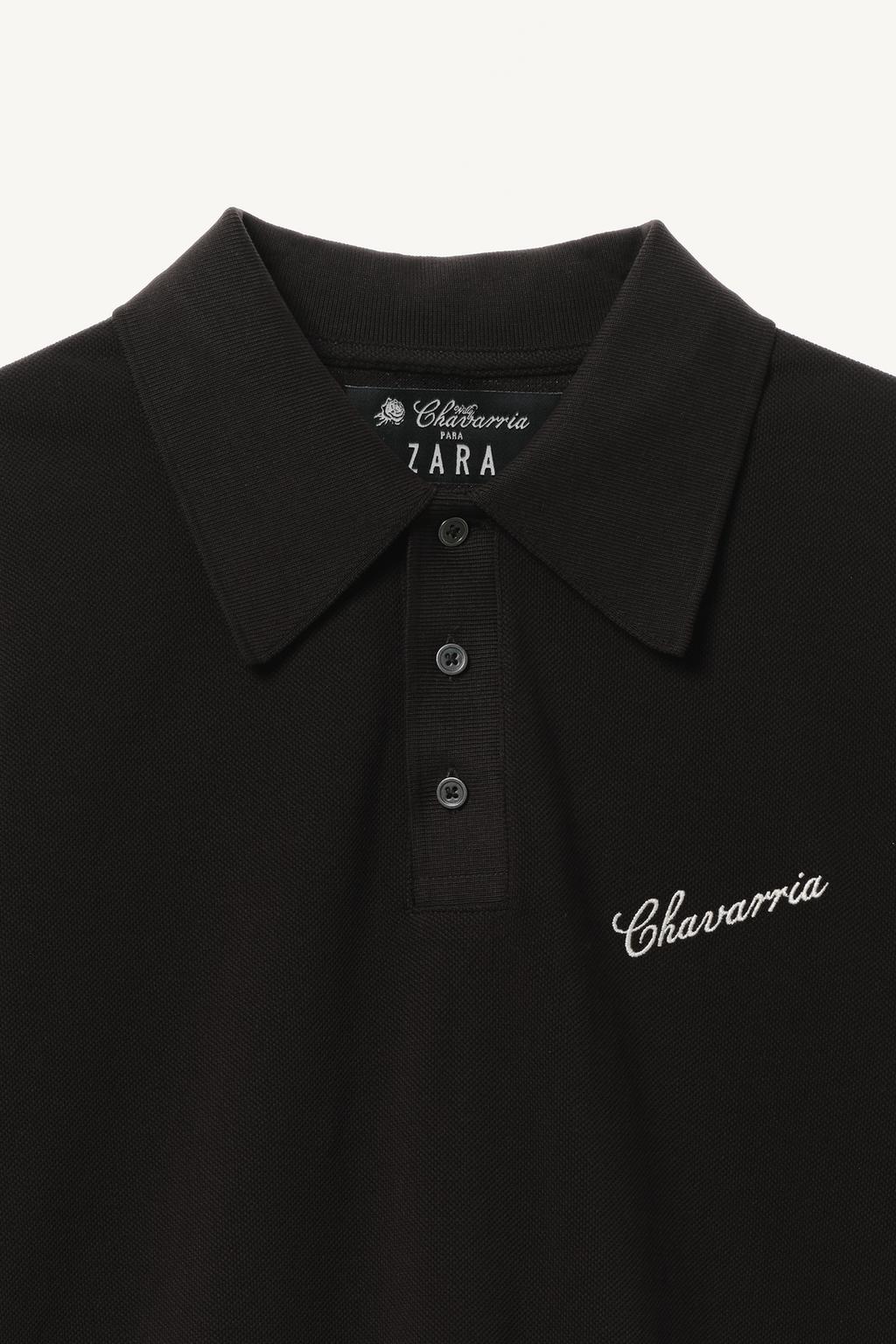 Zara Поло слим-фит willy chavarria x zara - Цвет черный - black
