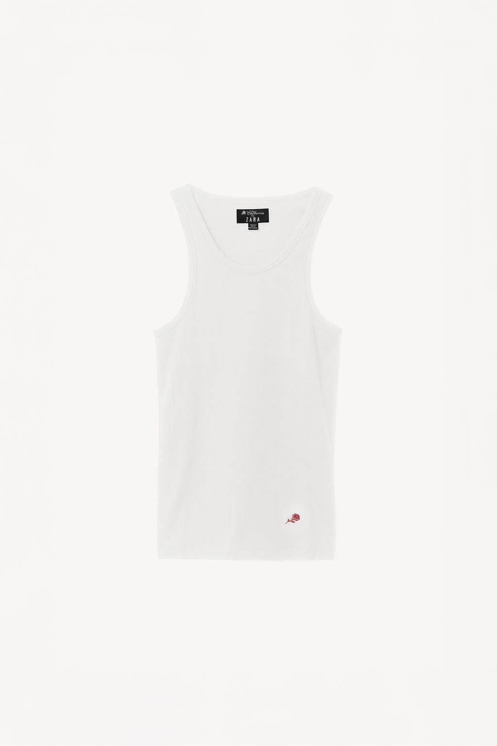Футболка-майка rib tank top willy chavarria x zara