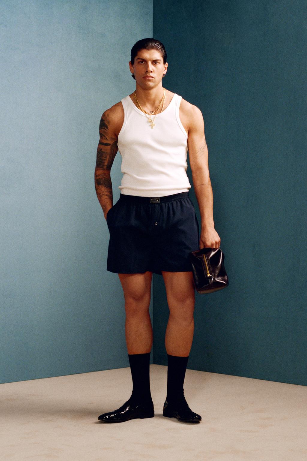 Поплиновые боксеры willy chavarria x zara