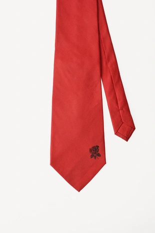 Red | 2241/418/600 - Zara Галстук с вышивкой из 100% шелка WILLY CHAVARRIA X ZARA