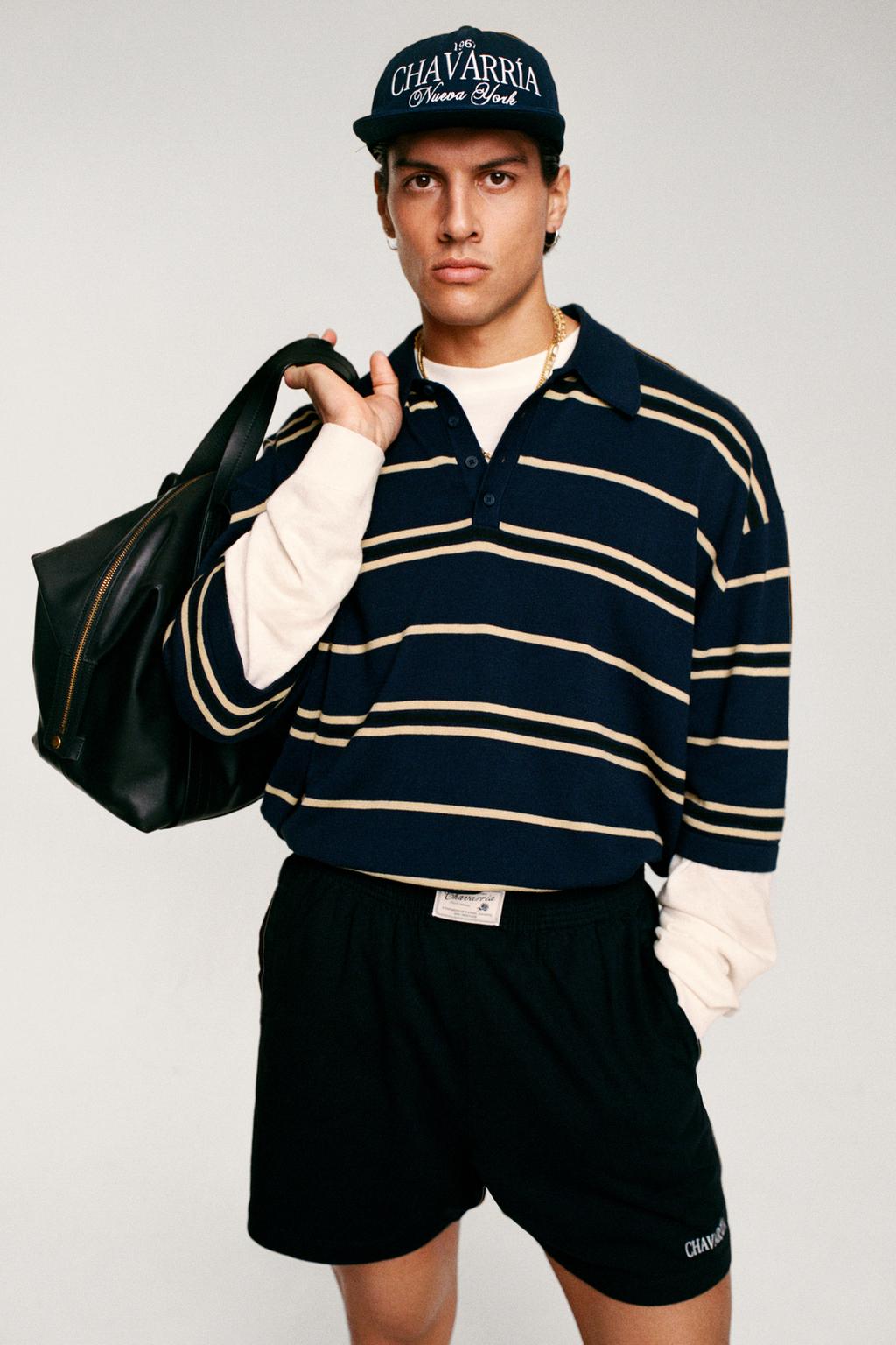 Бейсболка с плоским козырьком и вышитым логотипом от willy chavarria x zara