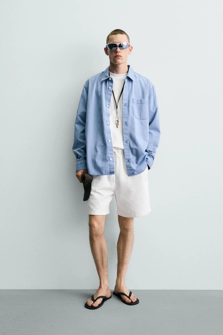 Базовые выцветшие бермуды jogger