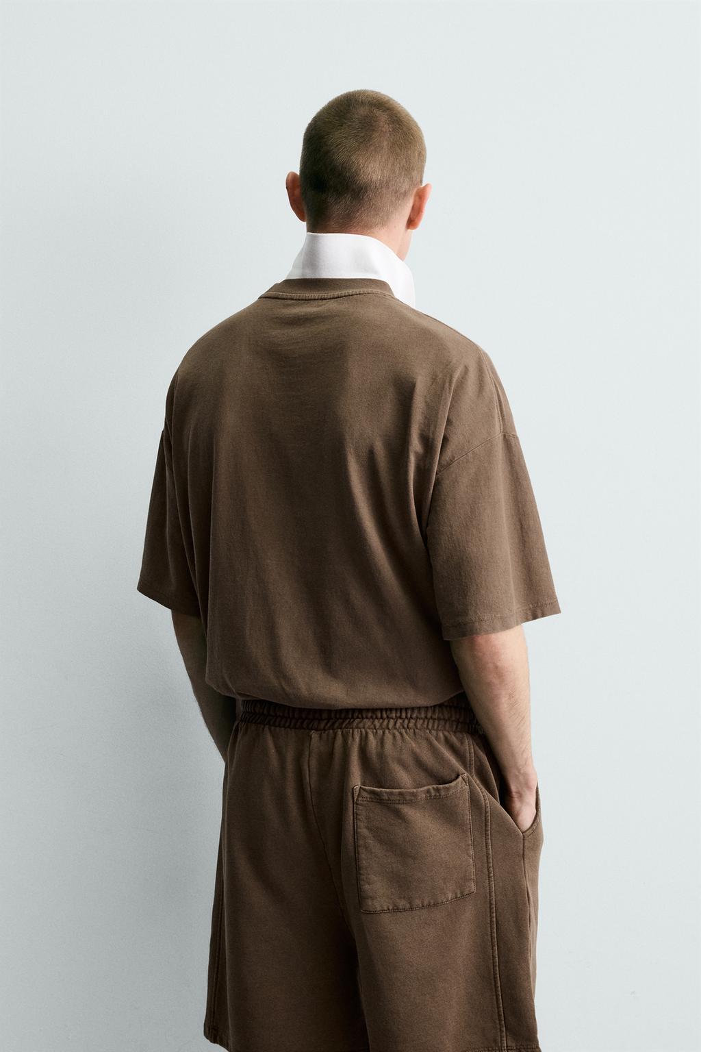 БАЗОВАЯ ФУТБОЛКА С ЭФФЕКТОМ ПОТЕРТОСТИ