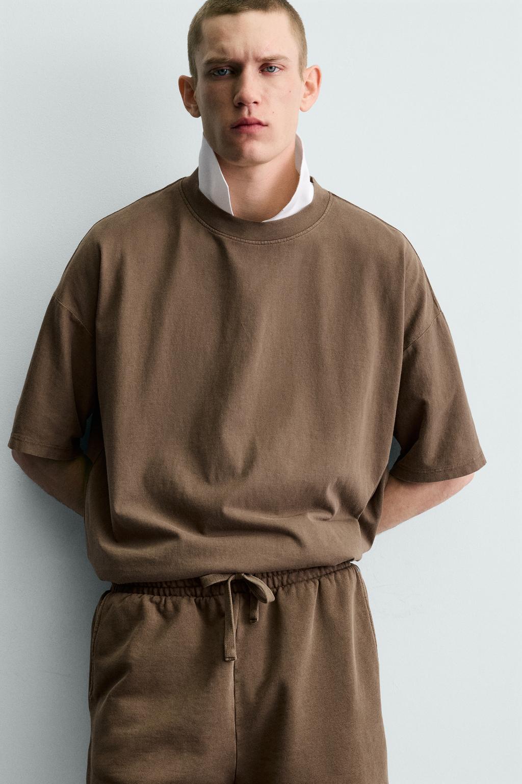 БАЗОВАЯ ФУТБОЛКА С ЭФФЕКТОМ ПОТЕРТОСТИ