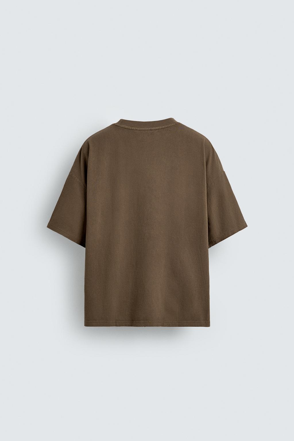 БАЗОВАЯ ФУТБОЛКА С ЭФФЕКТОМ ПОТЕРТОСТИ