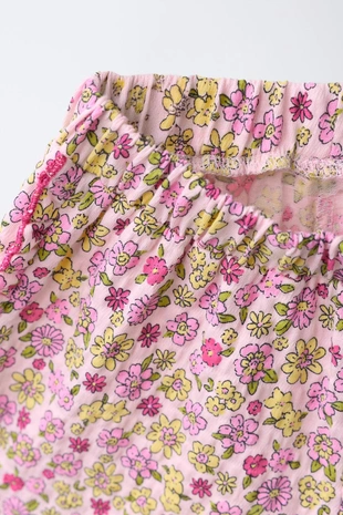 Комплект из футболки и шортов с принтом