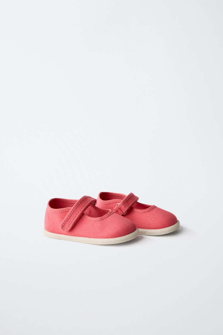 Хлопковые босоножки мэри-джейн без каблука