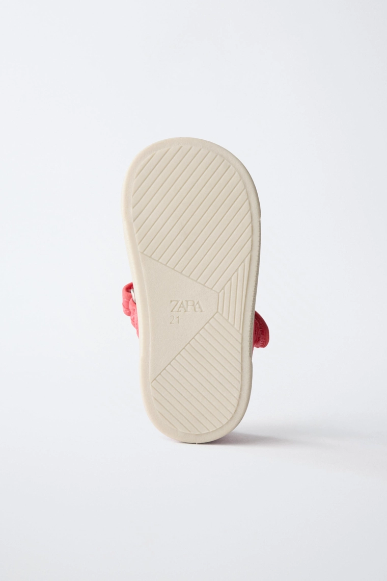 Хлопковые босоножки мэри-джейн без каблука