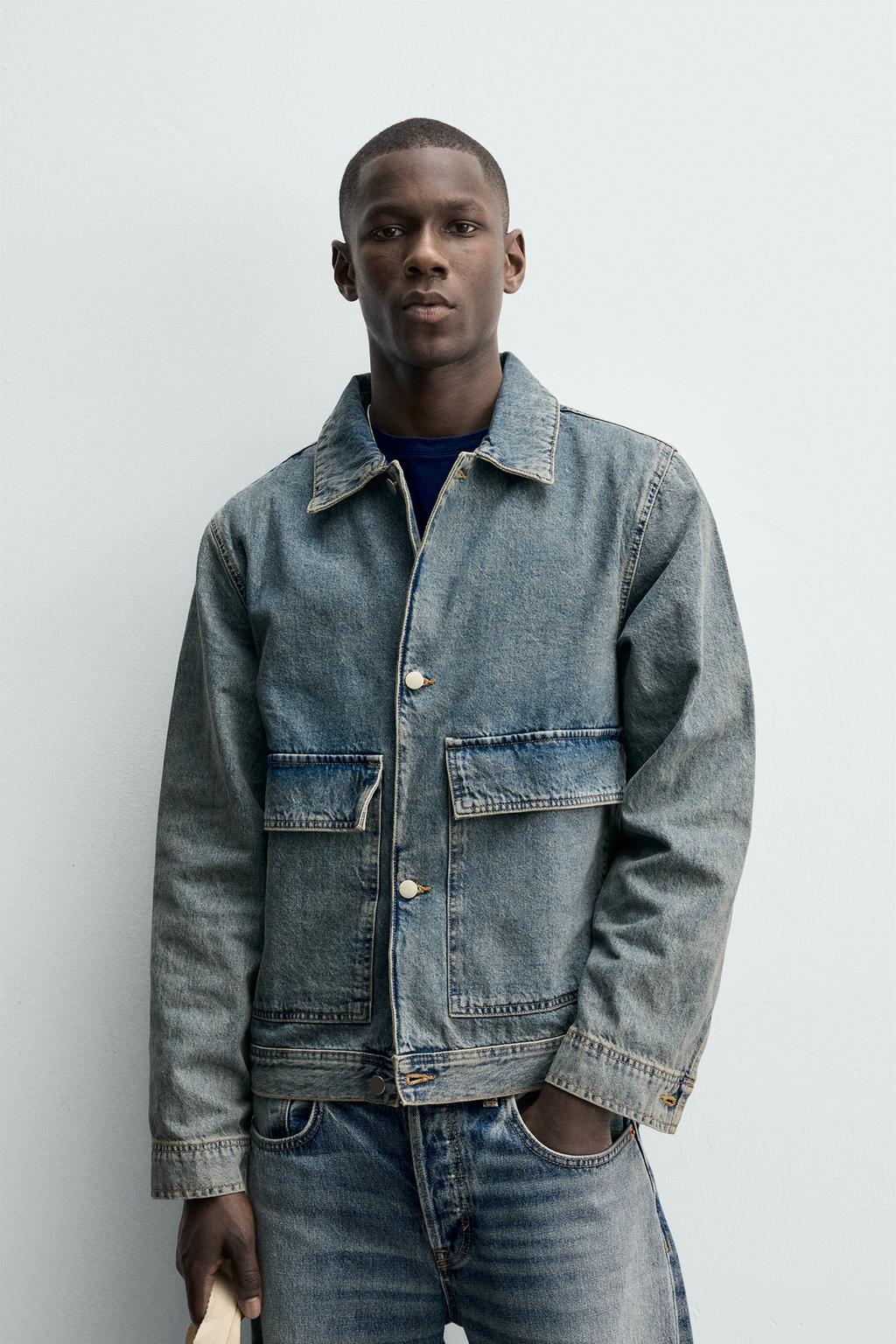 ДЖИНСОВАЯ КУРТКА-РУБАШКА СТАНДАРТНОГО КРОЯ