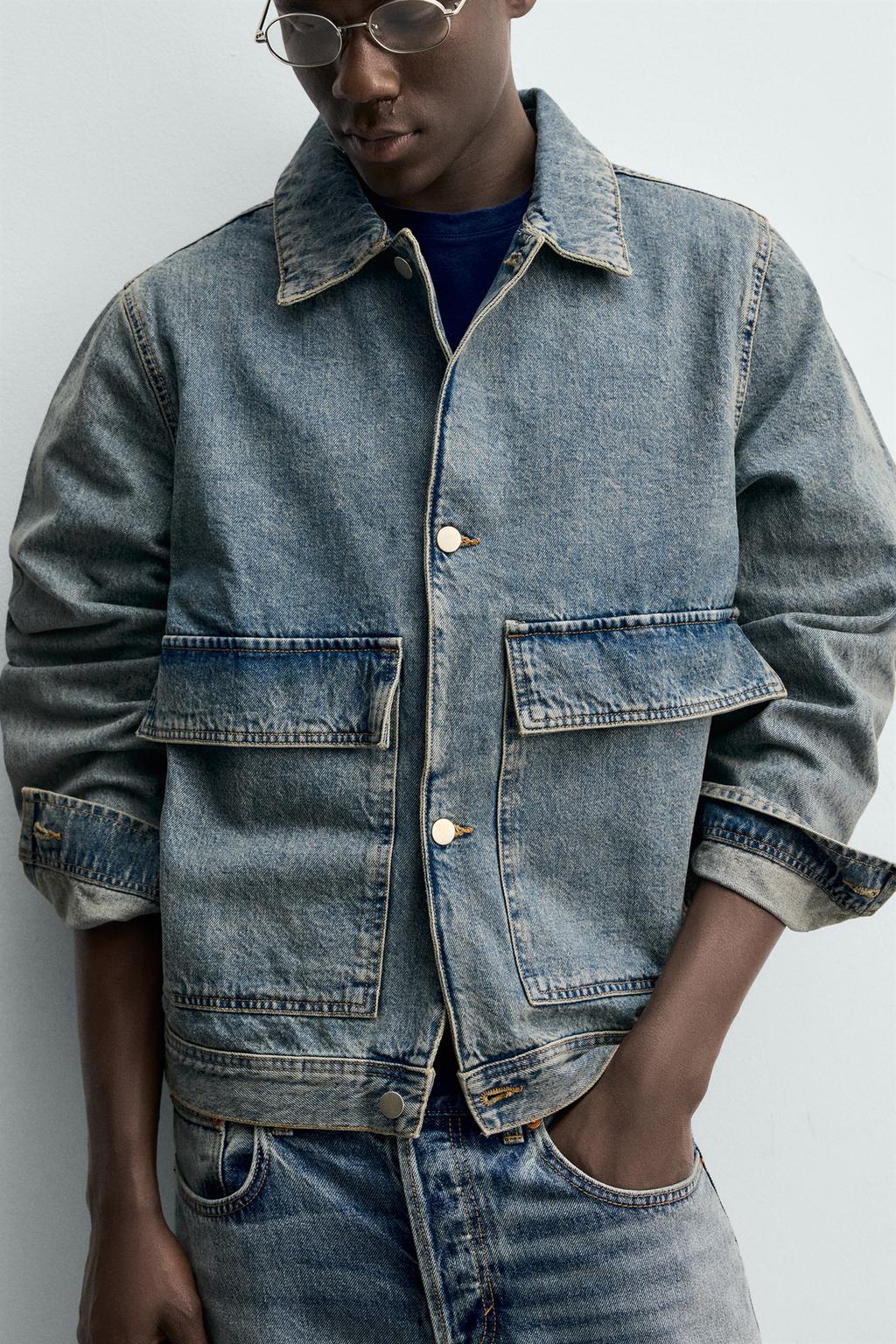 ДЖИНСОВАЯ КУРТКА-РУБАШКА СТАНДАРТНОГО КРОЯ