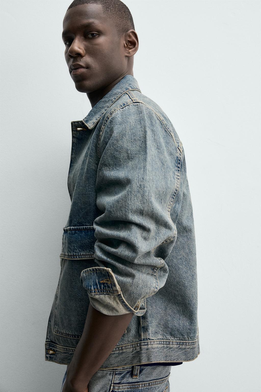 ДЖИНСОВАЯ КУРТКА-РУБАШКА СТАНДАРТНОГО КРОЯ