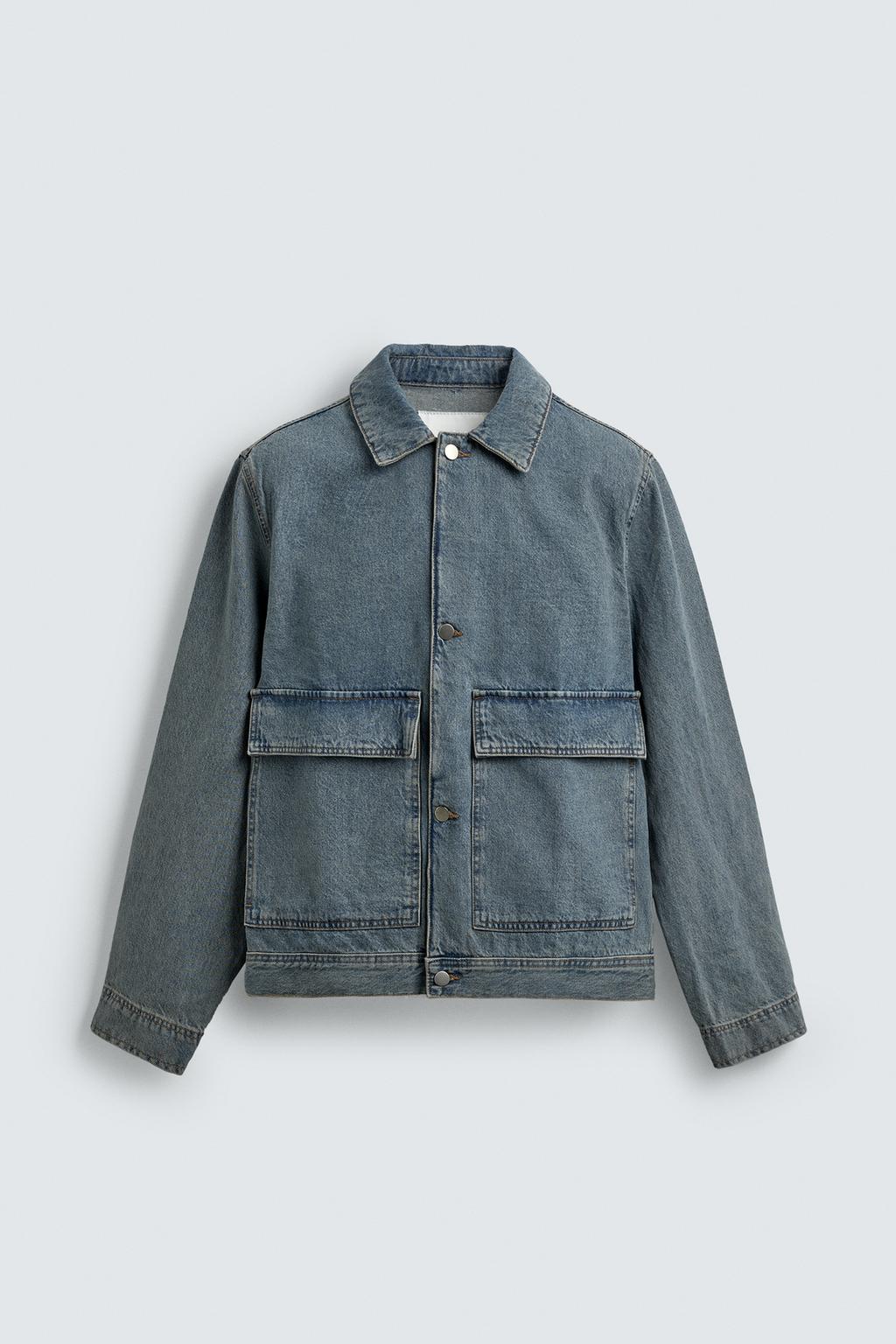 ДЖИНСОВАЯ КУРТКА-РУБАШКА СТАНДАРТНОГО КРОЯ