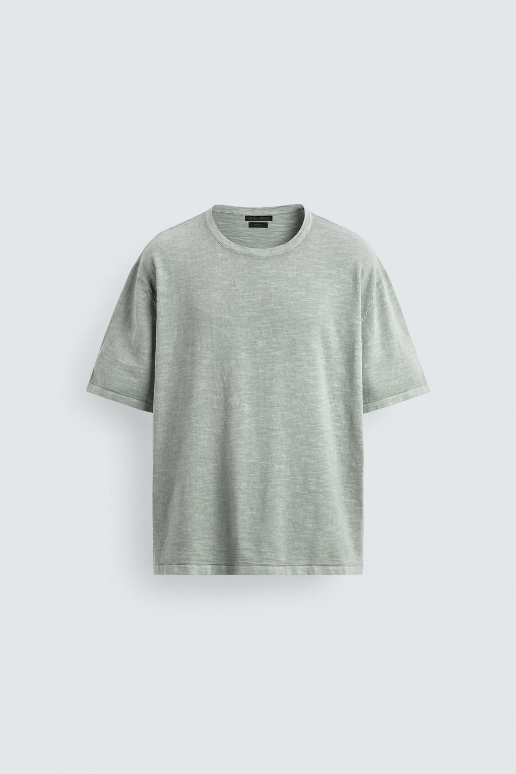 ФУТБОЛКА ИЗ РЕЛЬЕФНОГО ТРИКОТАЖА ФЛАМЕ