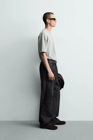 Футболка из рельефного трикотажа фламе- Заказать в России